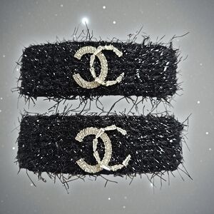 Sparkling Tweed Barettes